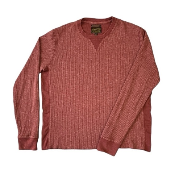 Lucky Brand Men’s Strong Boy Crew Thermal Shirt. Red Size Large #1269 - Picture 3 of 7